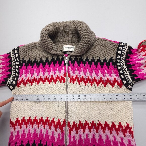 Zadig & Voltaire Zelly Tiger Knit Cardigan Sweater - Picture 7 of 11